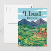 Ubud Indonesië Briefkaart (Voorkant / Achterkant)