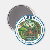 Ubud Indonesië Magneet (Voorkant / Achterkant)