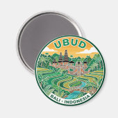 Ubud Indonesië Magneet (Voorkant / Achterkant)