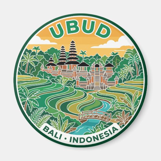 Ubud Indonesië Magneet (Voorkant)