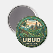 Ubud Indonesië Magneet (Voorkant / Achterkant)