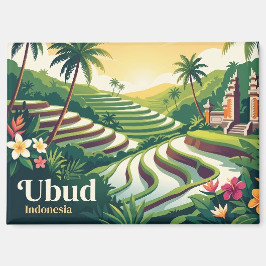 Ubud Indonesië Magneet (Voorkant)