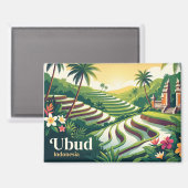 Ubud Indonesië Magneet (Voorkant / Achterkant)