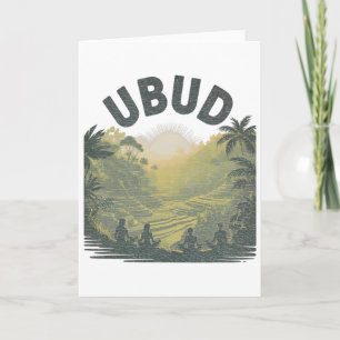 Ubud Li Rijstvelden Jungle Meditatie Yoga  Kaart