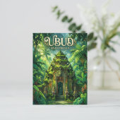 Ubud Monkey Forest Indonesia Briefkaart (Staand voorkant)