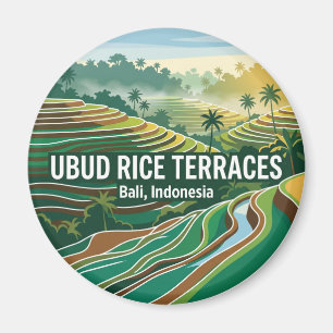 Ubud Rijstterrassen Indonesië Magneet