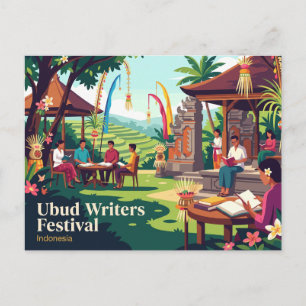 Ubud Writers Festival Indonesië Briefkaart