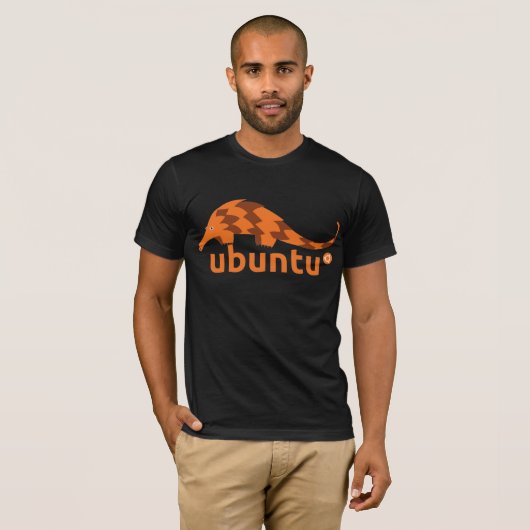 ubuntu 12,04 exact pangoline t-shirt (Voorkant volledig)
