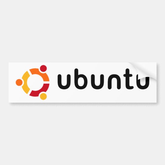 Ubuntu Bumpersticker (Voorkant)