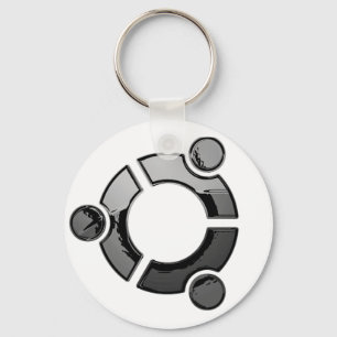 Ubuntu (chroom) sleutelhanger
