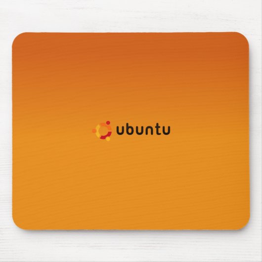 Ubuntu Classic sinaasappel Muismat (Voorkant)