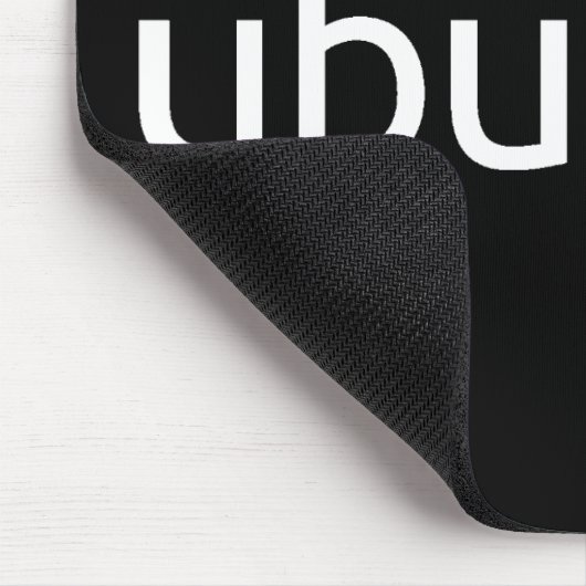 Ubuntu Dark Mousepad Muismat (Hoek)