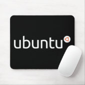 Ubuntu Dark Mousepad Muismat (Met muis)