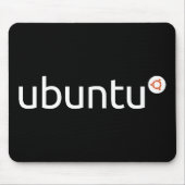 Ubuntu Dark Mousepad Muismat (Voorkant)
