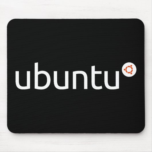 Ubuntu Dark Mousepad Muismat (Voorkant)