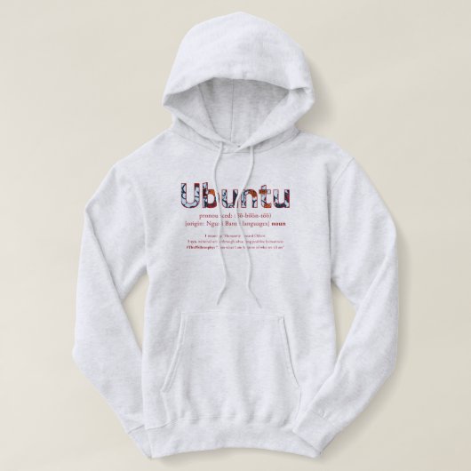 "Ubuntu" Hoodie (Design voorkant)