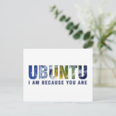 Ubuntu - Ik ben omdat je bent Briefkaart (Staand voorkant)