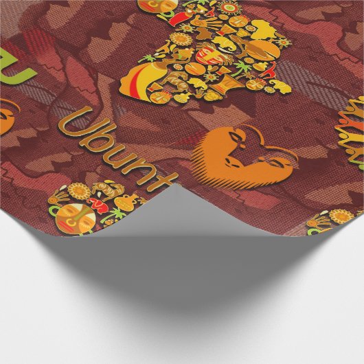 Ubuntu - Ik ben omdat we dat zijn. Cadeaupapier (Hoek)