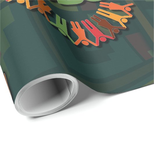 Ubuntu - Ik ben omdat we dat zijn. Cadeaupapier (Rol Hoek)