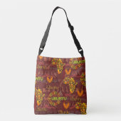 Ubuntu - Ik ben omdat we dat zijn. Crossbody Tas (Achterkant)
