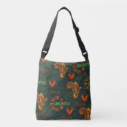 Ubuntu - Ik ben omdat we dat zijn. Crossbody Tas (Voorkant)