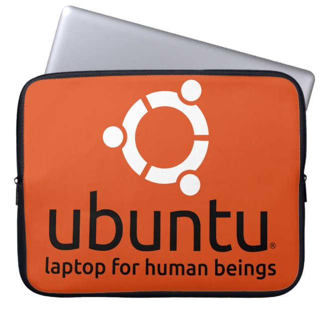 Ubuntu-laptophoes Laptop Sleeve (Voorkant)