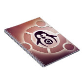Ubuntu Linux Circle of Friends Logo met Tux Notitieboek (Rechterzijde)