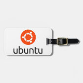 Ubuntu Linux Logo Bagagelabel (Voorkant horizontaal)