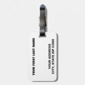 Ubuntu Linux Logo Bagagelabel (Achterkant verticaal)