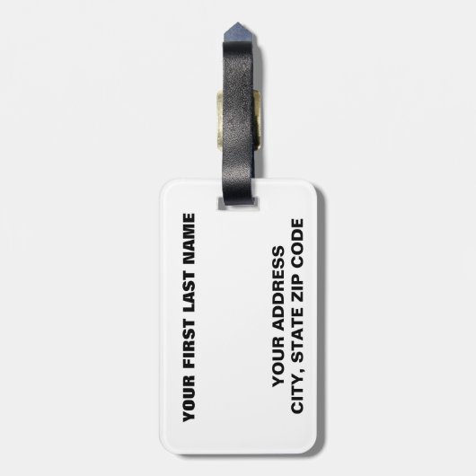 Ubuntu Linux Logo Bagagelabel (Achterkant verticaal)