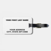 Ubuntu Linux Logo Bagagelabel (Achterkant horizontaal)