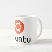 Ubuntu Linux Logo Koffiemok (Voorkant rechts)