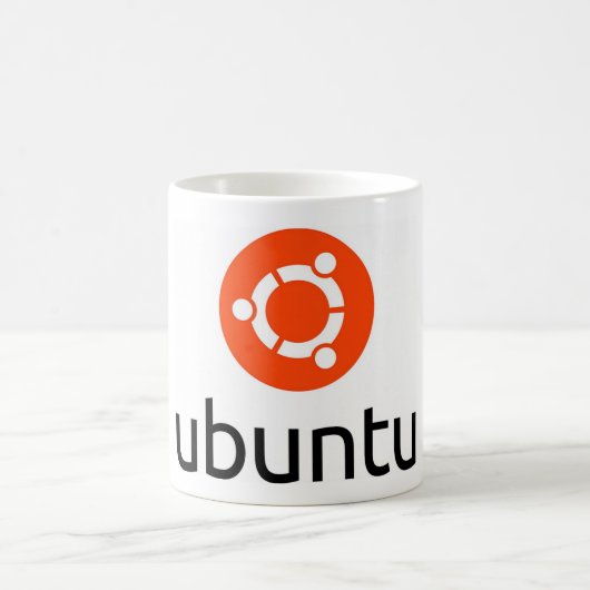 Ubuntu Linux Logo Koffiemok (Center)