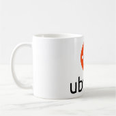 Ubuntu Linux Logo Koffiemok (Links)