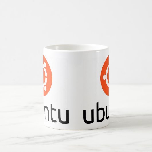 Ubuntu Linux Logo Koffiemok (Center)