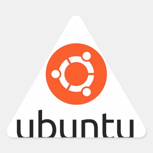 Ubuntu Linux Logo Sticker (Voorkant)