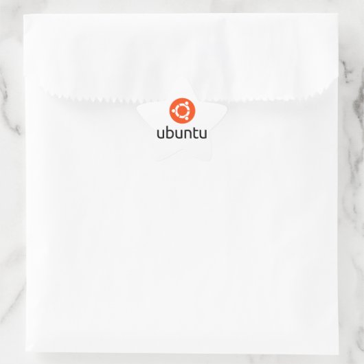 Ubuntu Linux Logo-Sticker Ster Sticker (Tas)