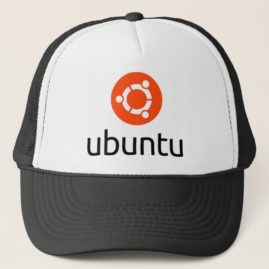 Ubuntu Linux Logo Trucker Pet (Voorkant)