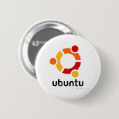 Ubuntu Linux Open Source Ronde Button 5,7 Cm (Voorkant /achterkant)