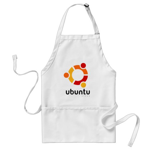 Ubuntu Linux Open Source Standaard Schort (Voorkant)