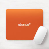 Ubuntu Linux Oranje Muismat (Met muis)