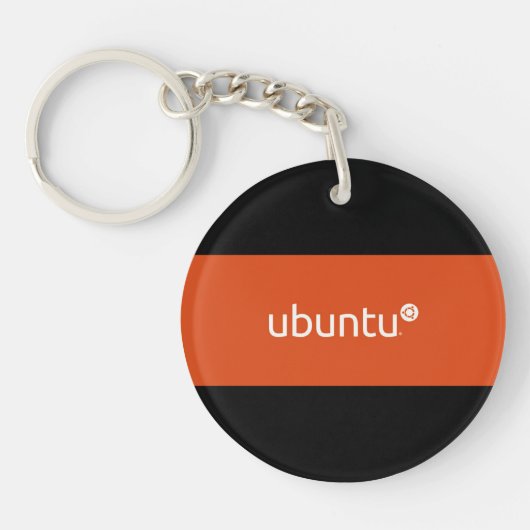 Ubuntu Logo-knop Sleutelhanger (Voorkant)