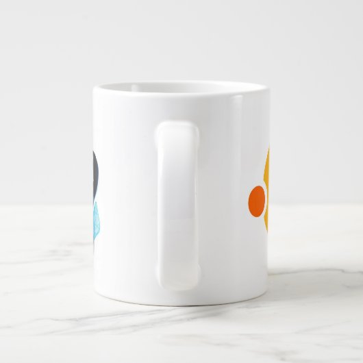 Ubuntu-mok met Windows met Tux-staal Grote Koffiekop (Achterkant)