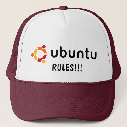 Ubuntu REGELS!!! Trucker Pet (Voorkant)
