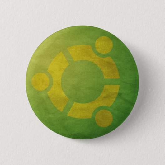 Ubuntu Ronde Button 5,7 Cm (Voorkant)