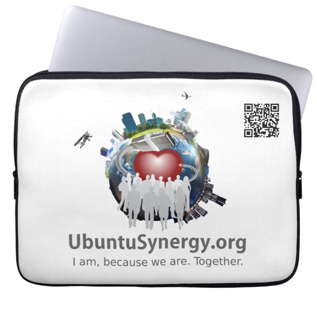 Ubuntu Synergy — laptophoes van 13 inch Laptop Sleeve (Voorkant)