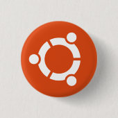Ubuntu-toets Ronde Button 3,2 Cm (Voorkant)