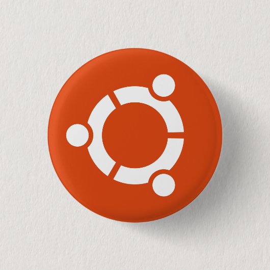 Ubuntu-toets Ronde Button 3,2 Cm (Voorkant)