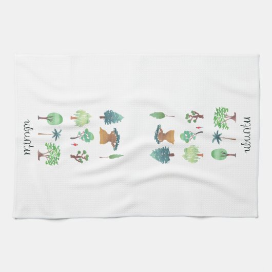 Ubuntu Tree Kitchen Towel Theedoek (Horizontaal)