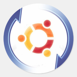 ubuntu-update ronde sticker